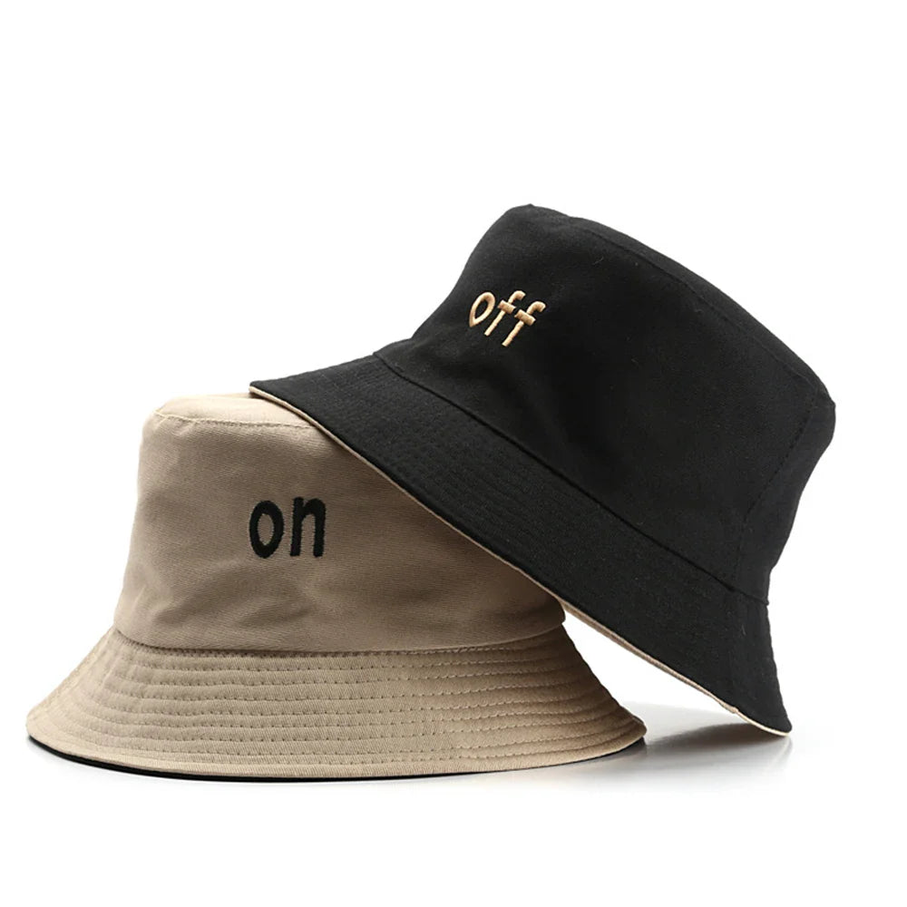 Hip Hop Panama Cap Cotton Double-sided Windproof Fisherman Hat Bob Homme