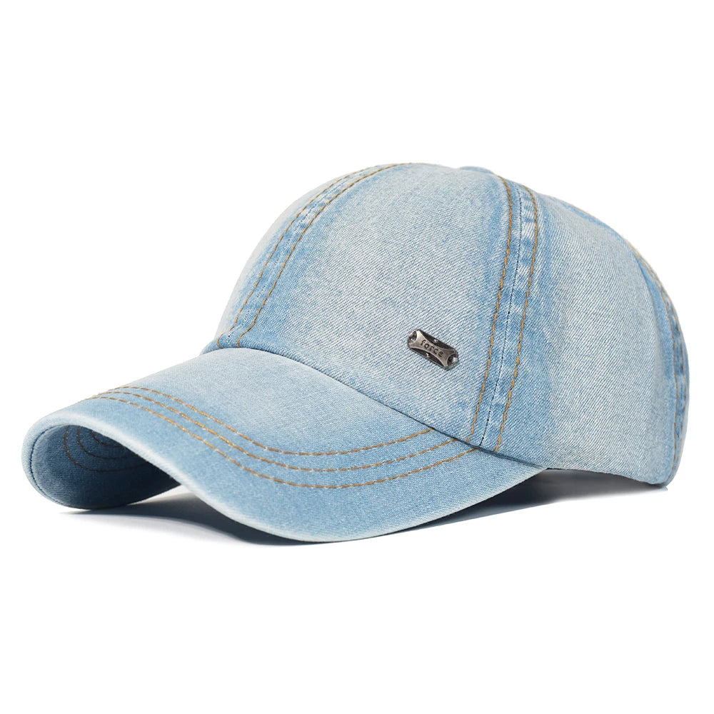 Unisex Vintage Washed Denim Baseball Cap