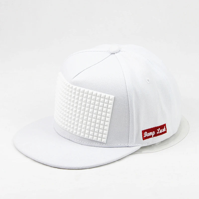 Stereo Offset Print Rubber Pin Snapback Cap