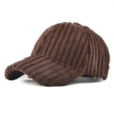 Corduroy Winter Snapback Baseball Cap