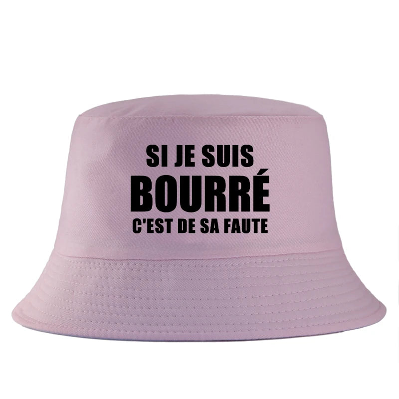 Si Je Suis Bourré Reversible Bucket Hat