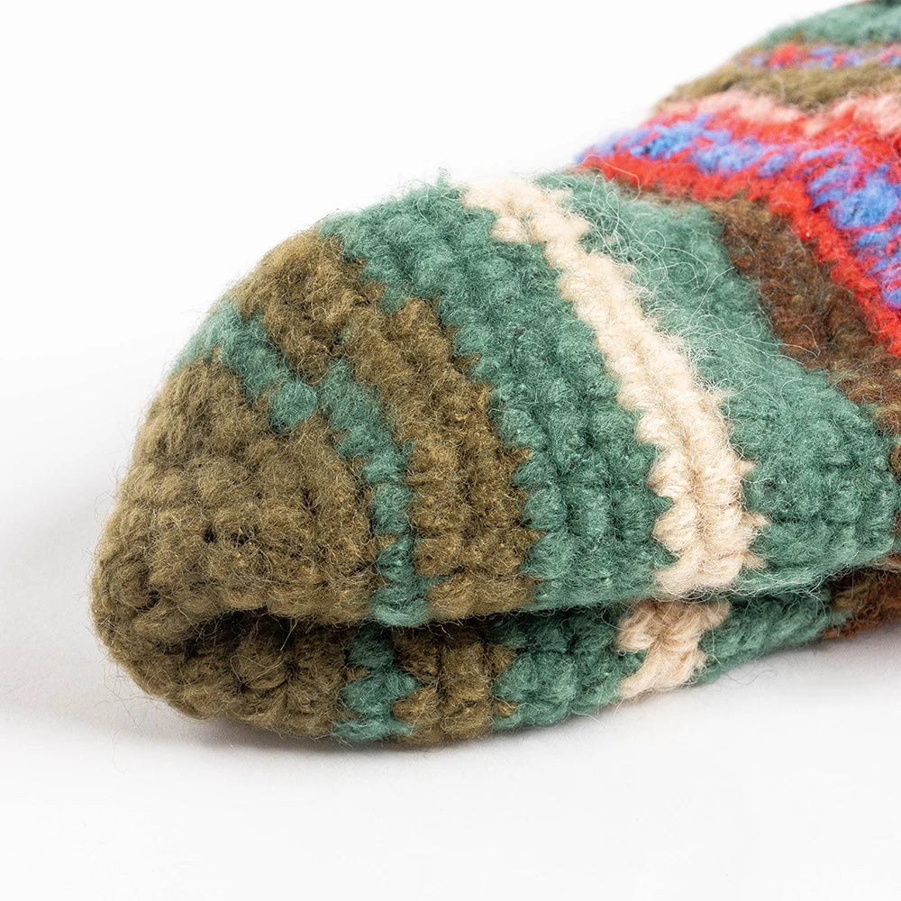Hand Woven Colorful Knitted Winter Bucket Hat