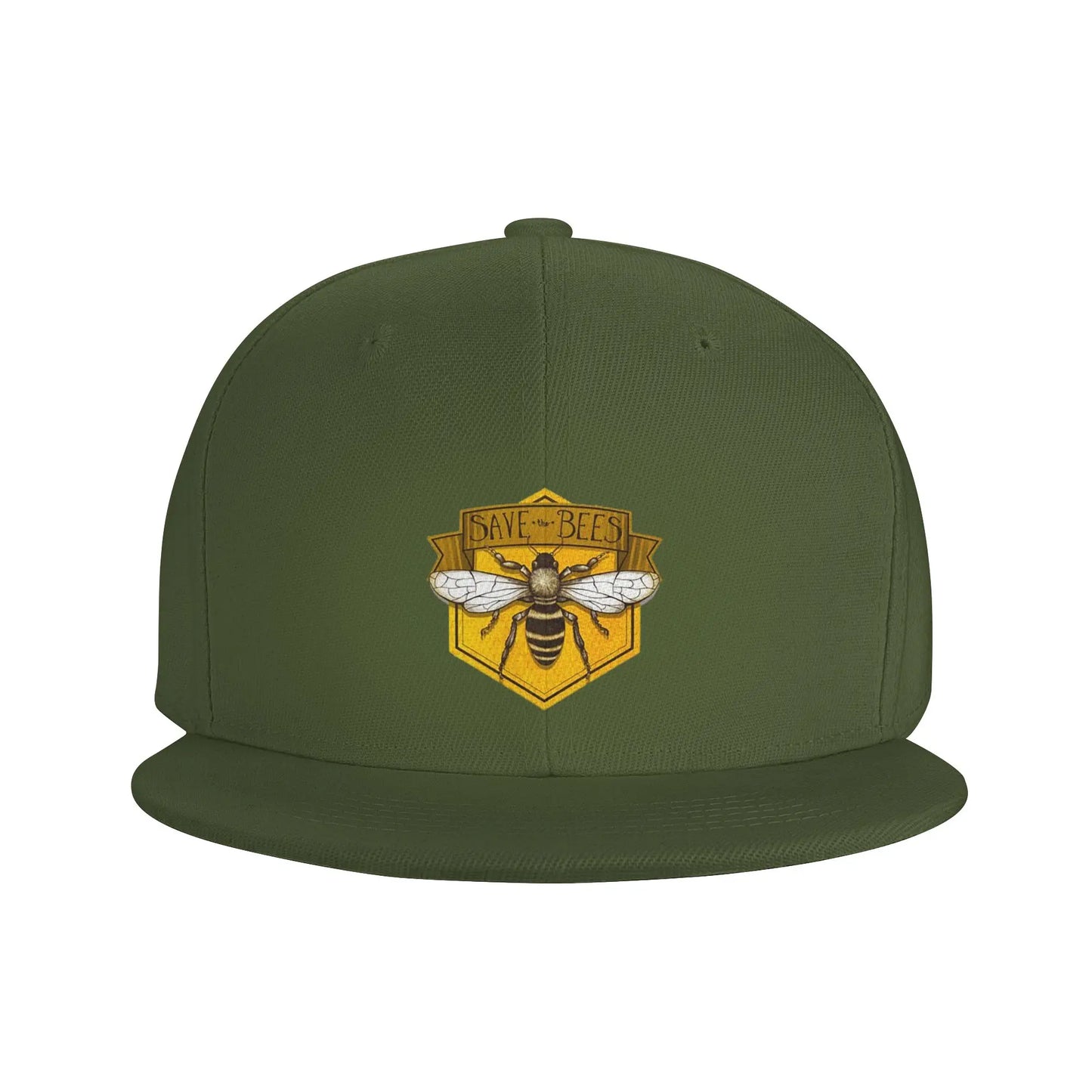 Save The Bees Printed Unisex Snapback Cap