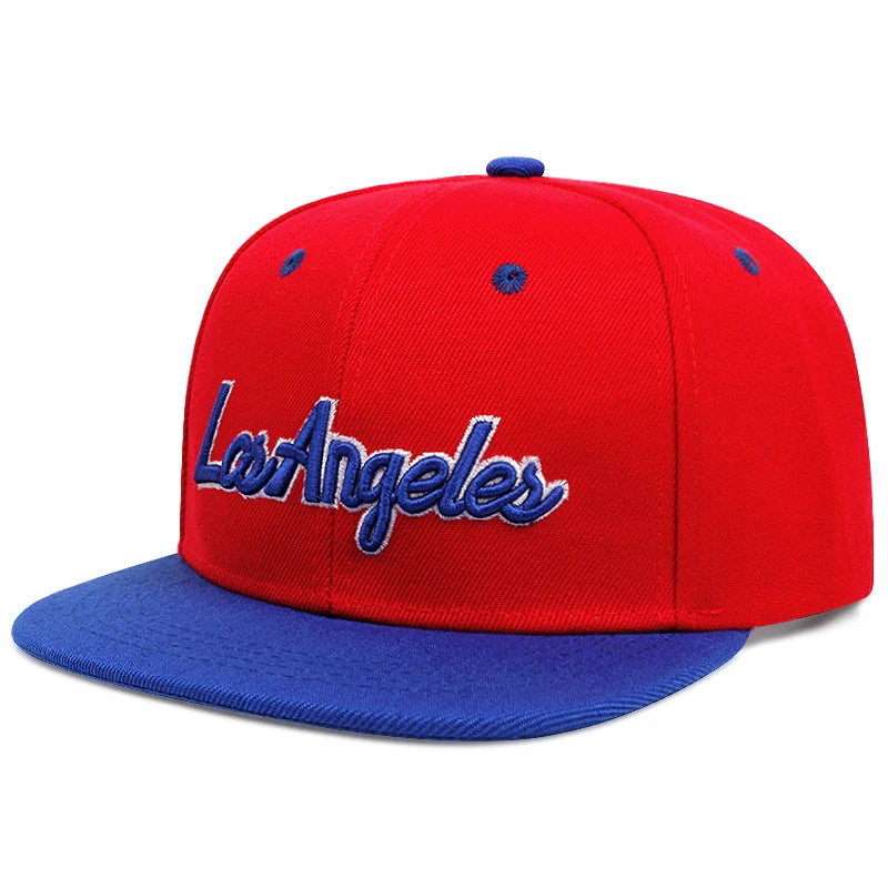 Los Angeles Embroidered Flat Brimmed Hat