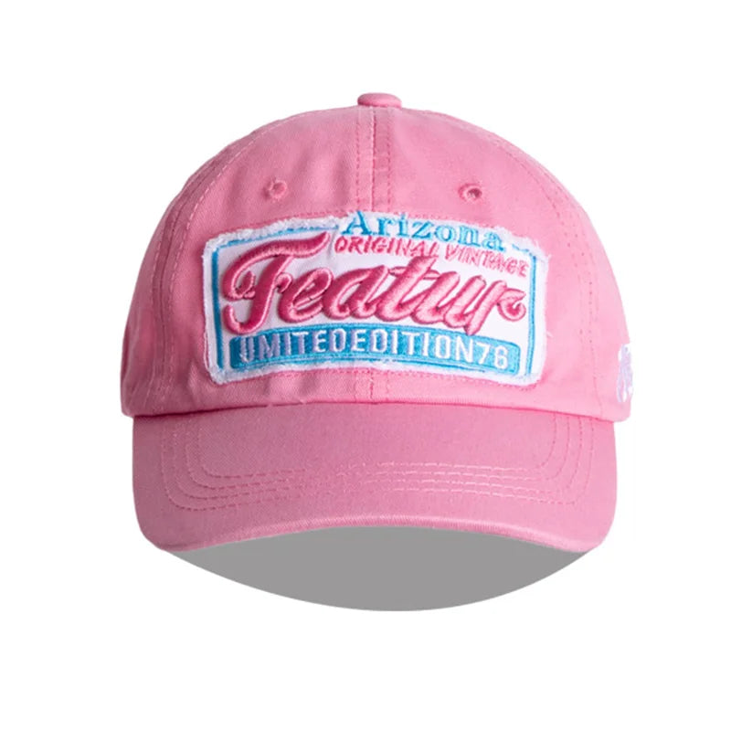 Pink Letter Hip Hop Baseball Cap