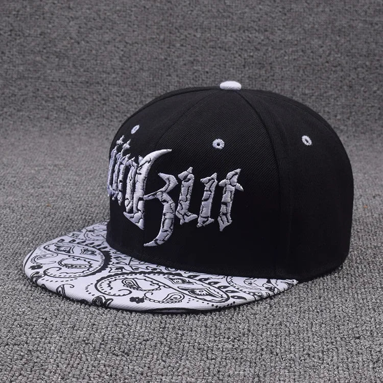 Letter Embroidery Hip Hop Snapback Baseball Cap