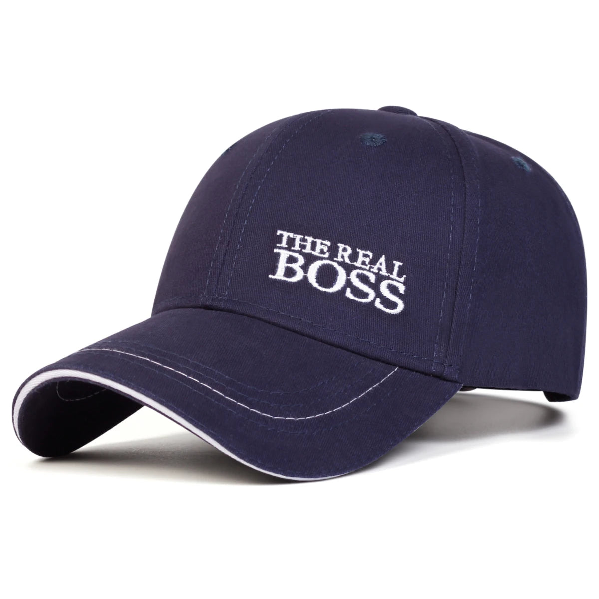 Unisex THE REAL BOSS Letter Embroidery Baseball Caps
