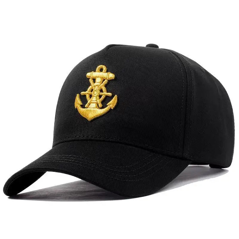 Embroidered High Crown Snapback Cap