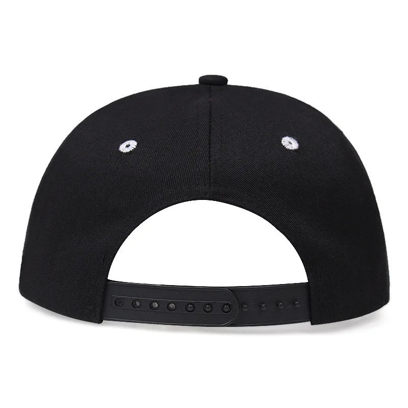 Star Embroidery Flat Brim Hip Hop Cap