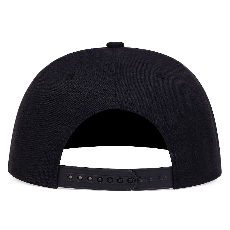 Unisex Skeleton Hand Embroidered Hip Hop Snapback Cap