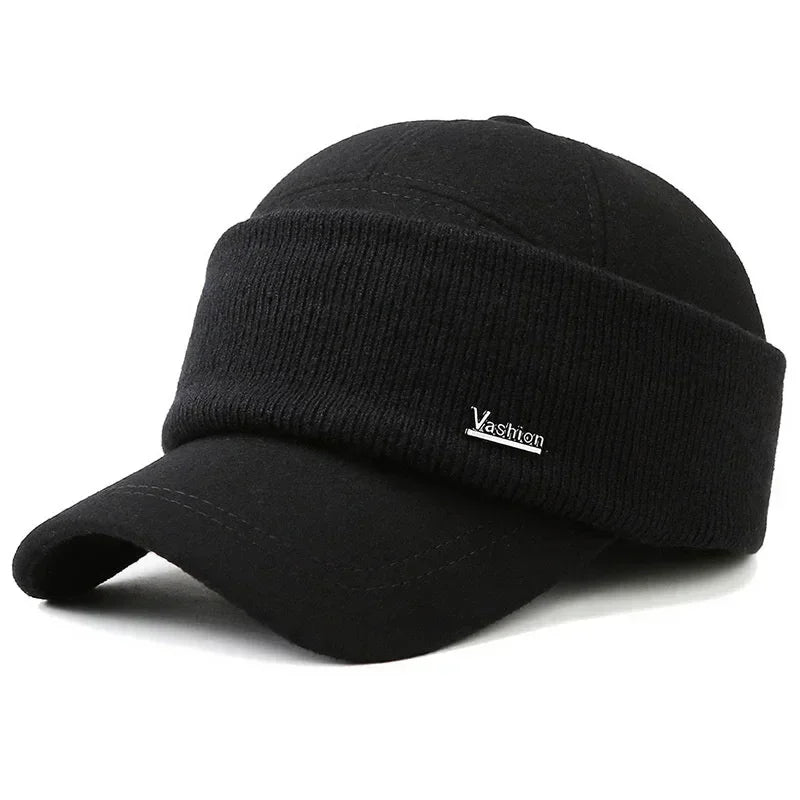 Warm Thick Earmuffs Winter Baseball Cap