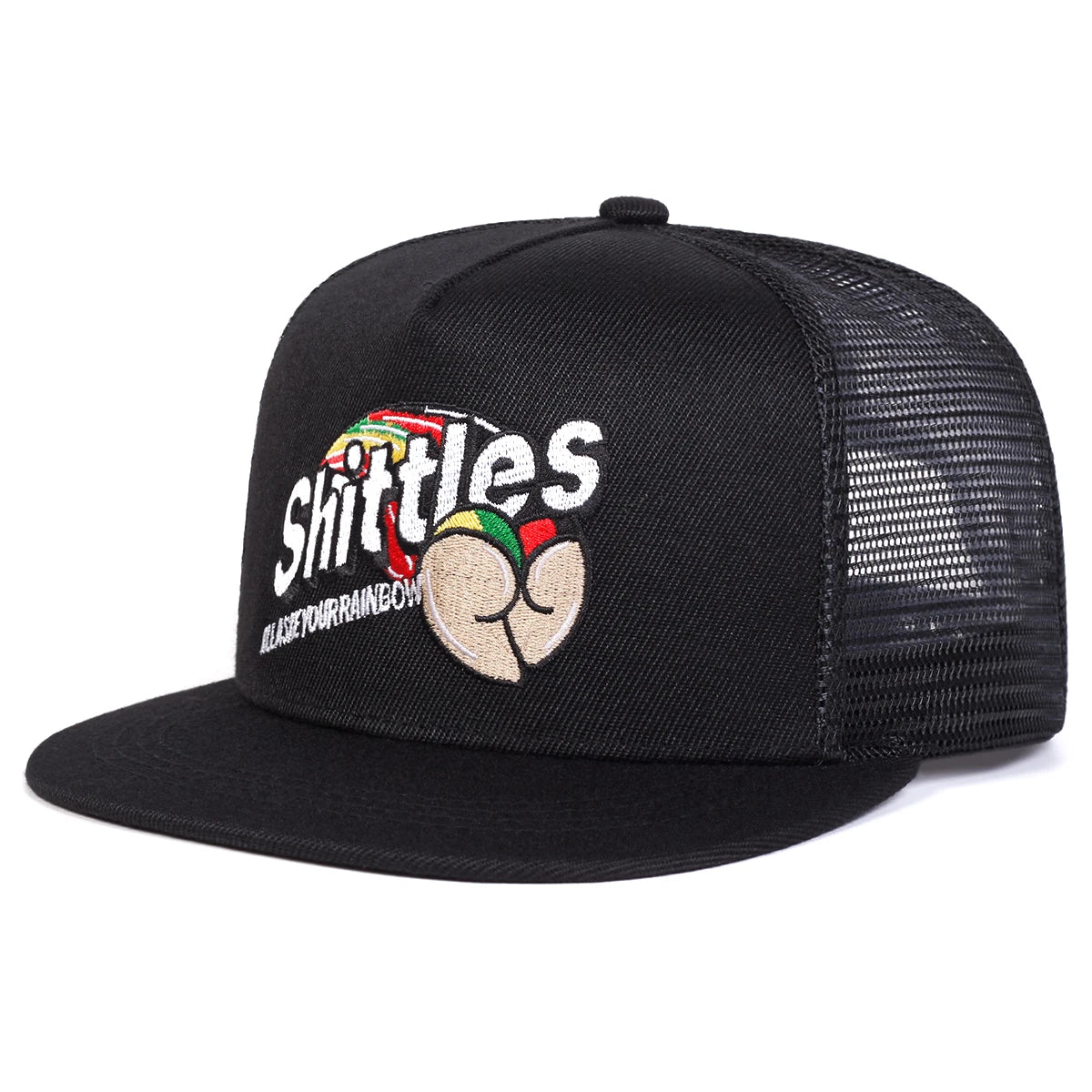 Unisex Shittles Embroidery Hip-hop Net Hats