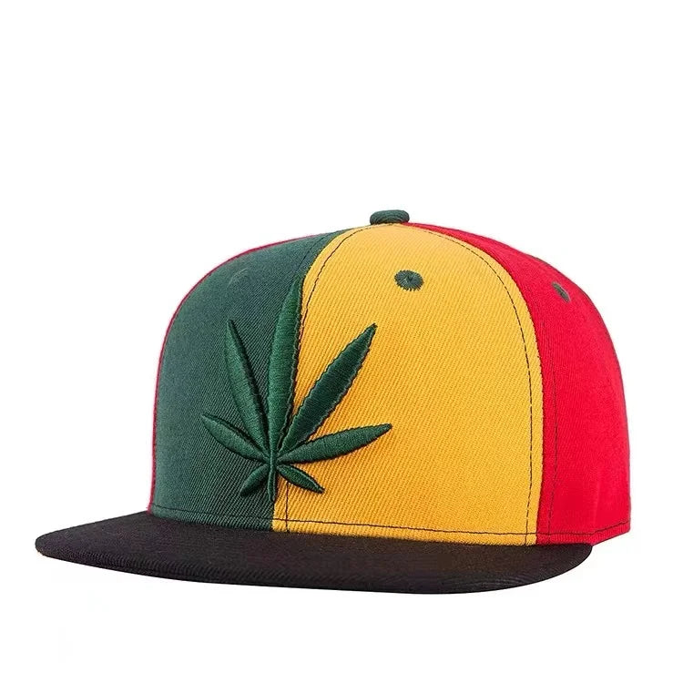 Hip Hop Maple Leaf Embroidery Baseball Cap