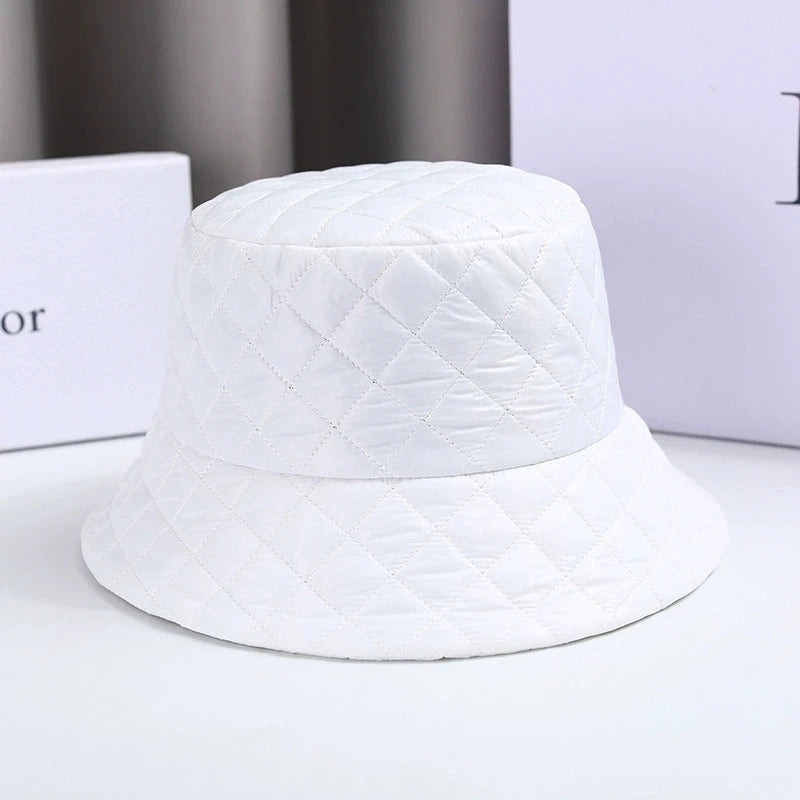 Waffle Knit Warm Bucket Hat