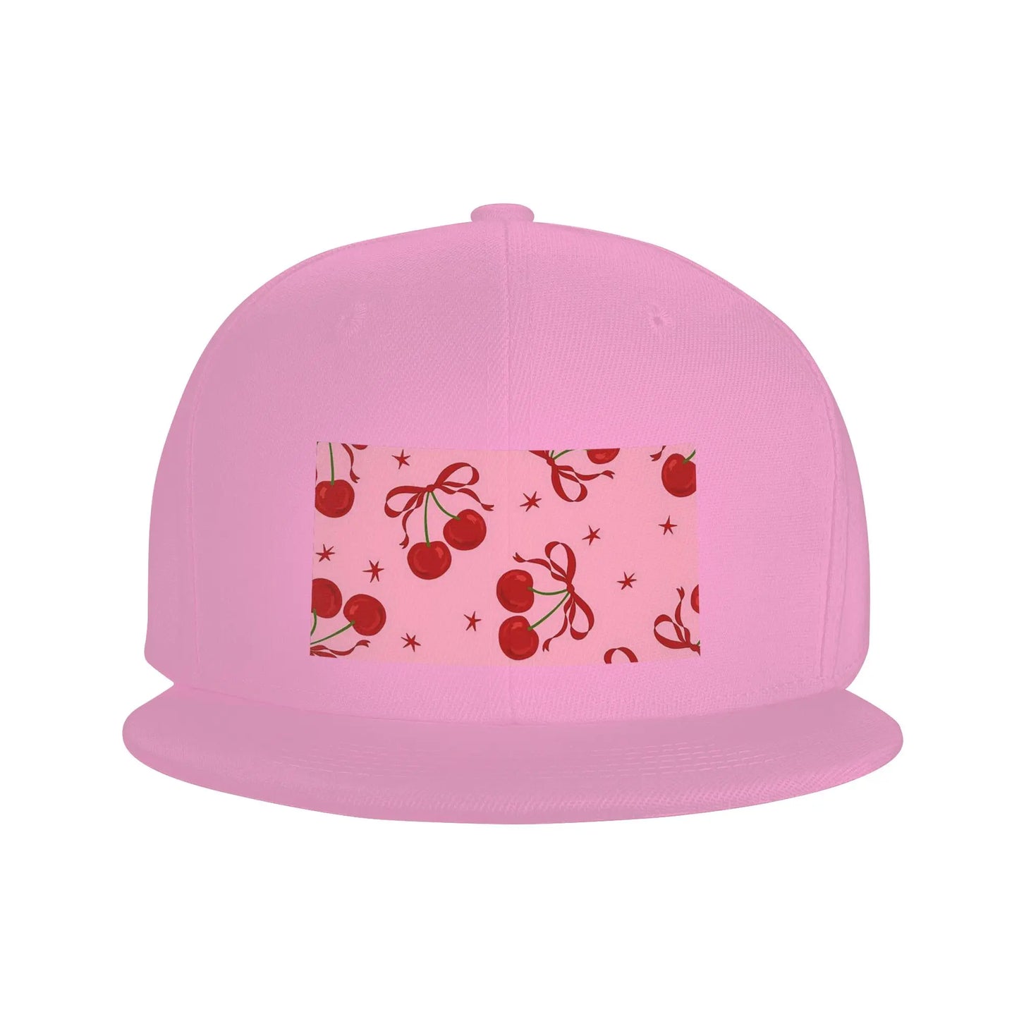 Cherry Pattern Casual Snapback Cap