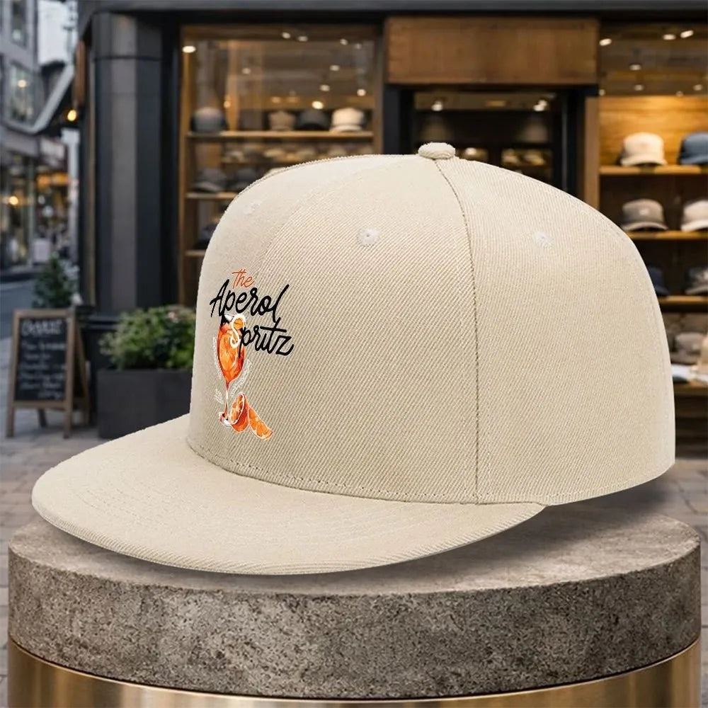 Aperol Spritz Cocktail Print Snapback Cap