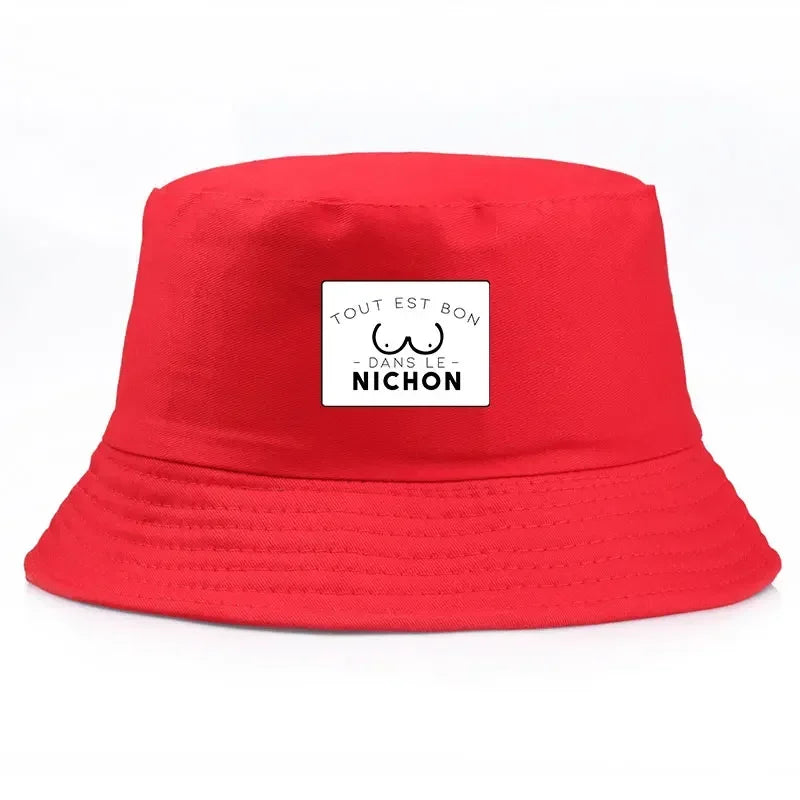 Tout Est Bon Reversible Print Bucket Hat