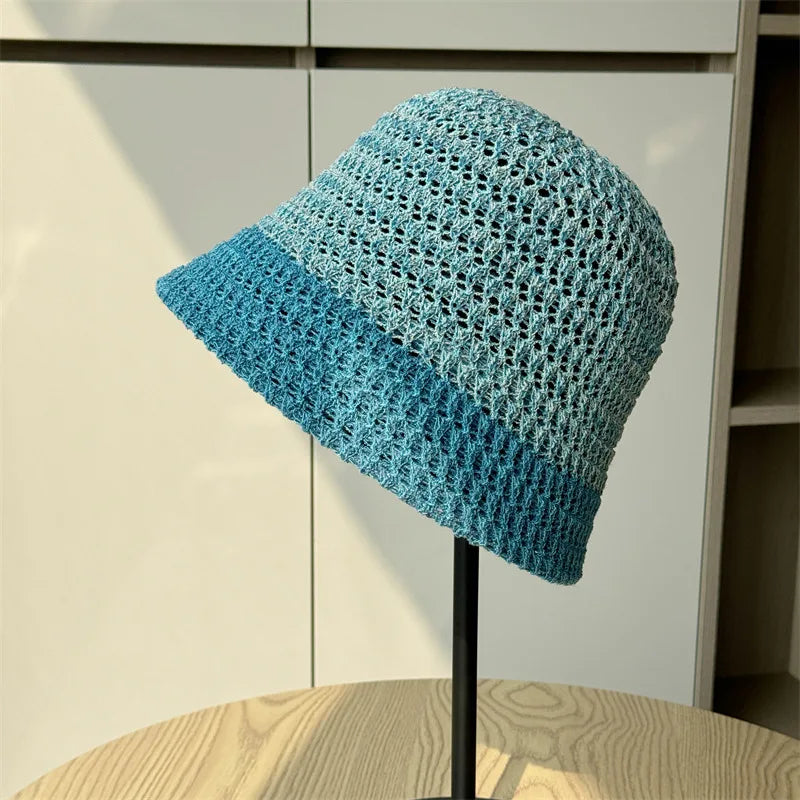 Japanese Hollow Out Summer Bucket Hat