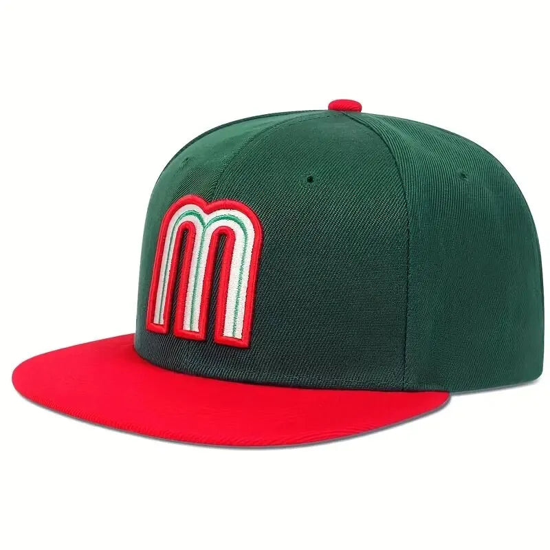 Unisex M Letter Embroidery Hip-hop Hats