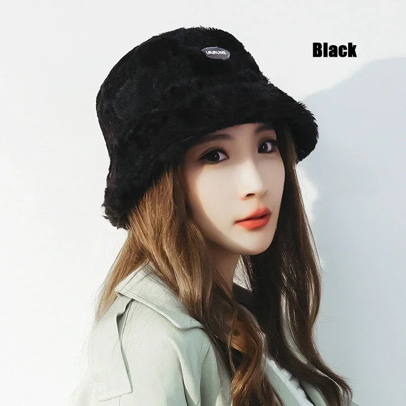 Fall Winter Checkerboard Bucket Hat