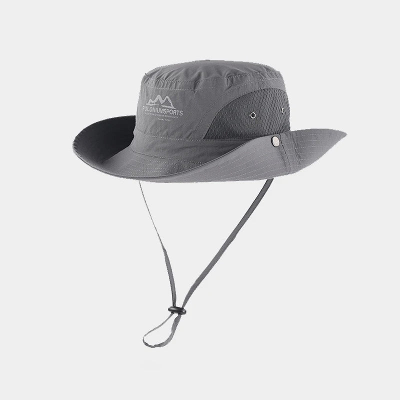 Summer Quick-Dry Drawstring Outdoor Bucket Hat