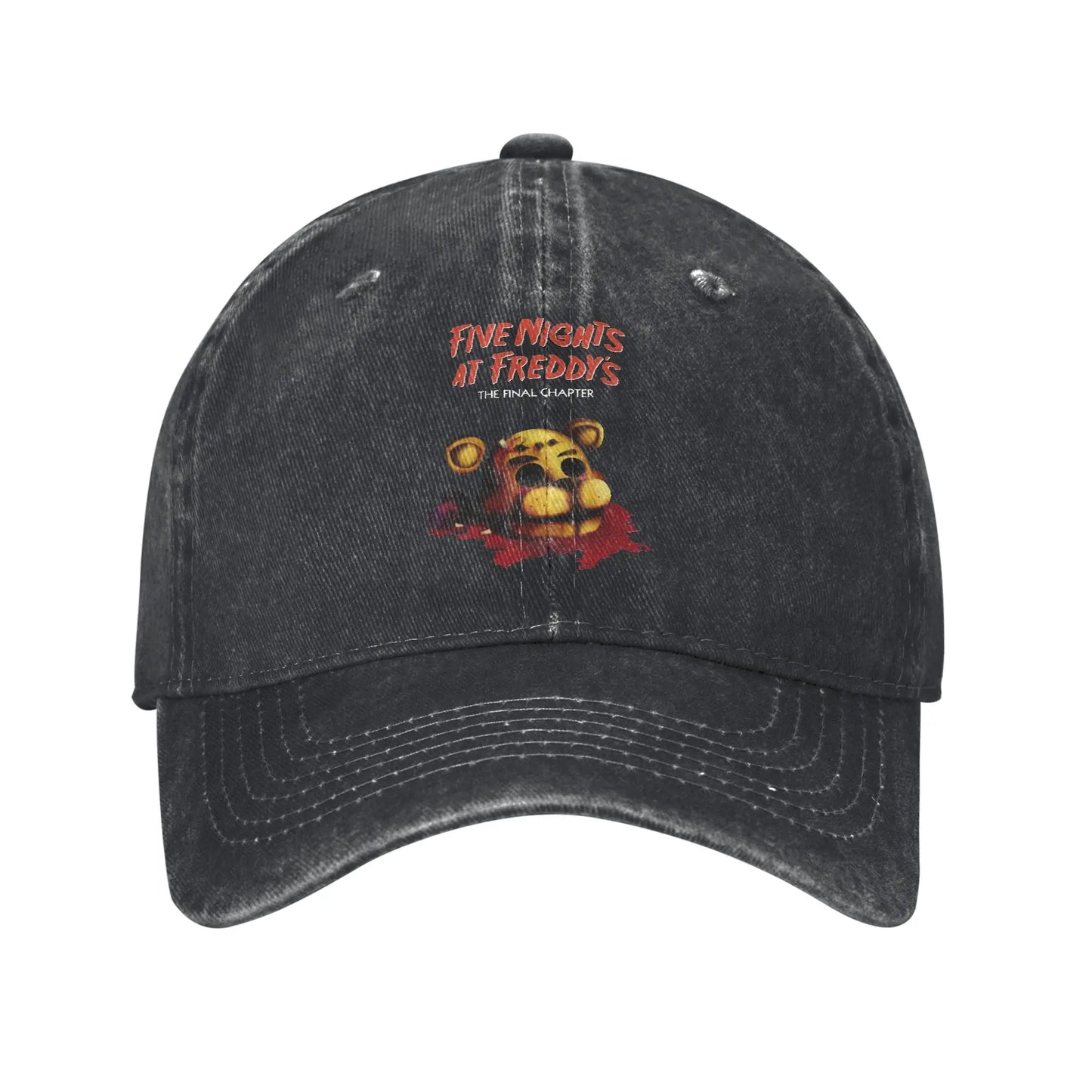 Vintage FNAF Distressed Cotton Baseball Cap