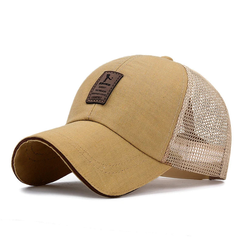 Unisex Cap Casual Plain Mesh Baseball Cap Adjustable Snapback Hats