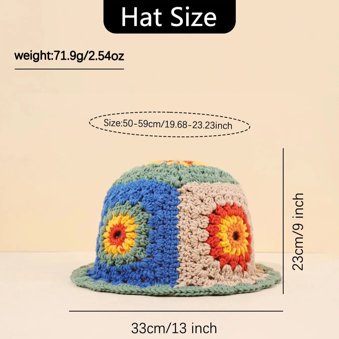 Warm Hollow Handmade Knit Bucket Hat