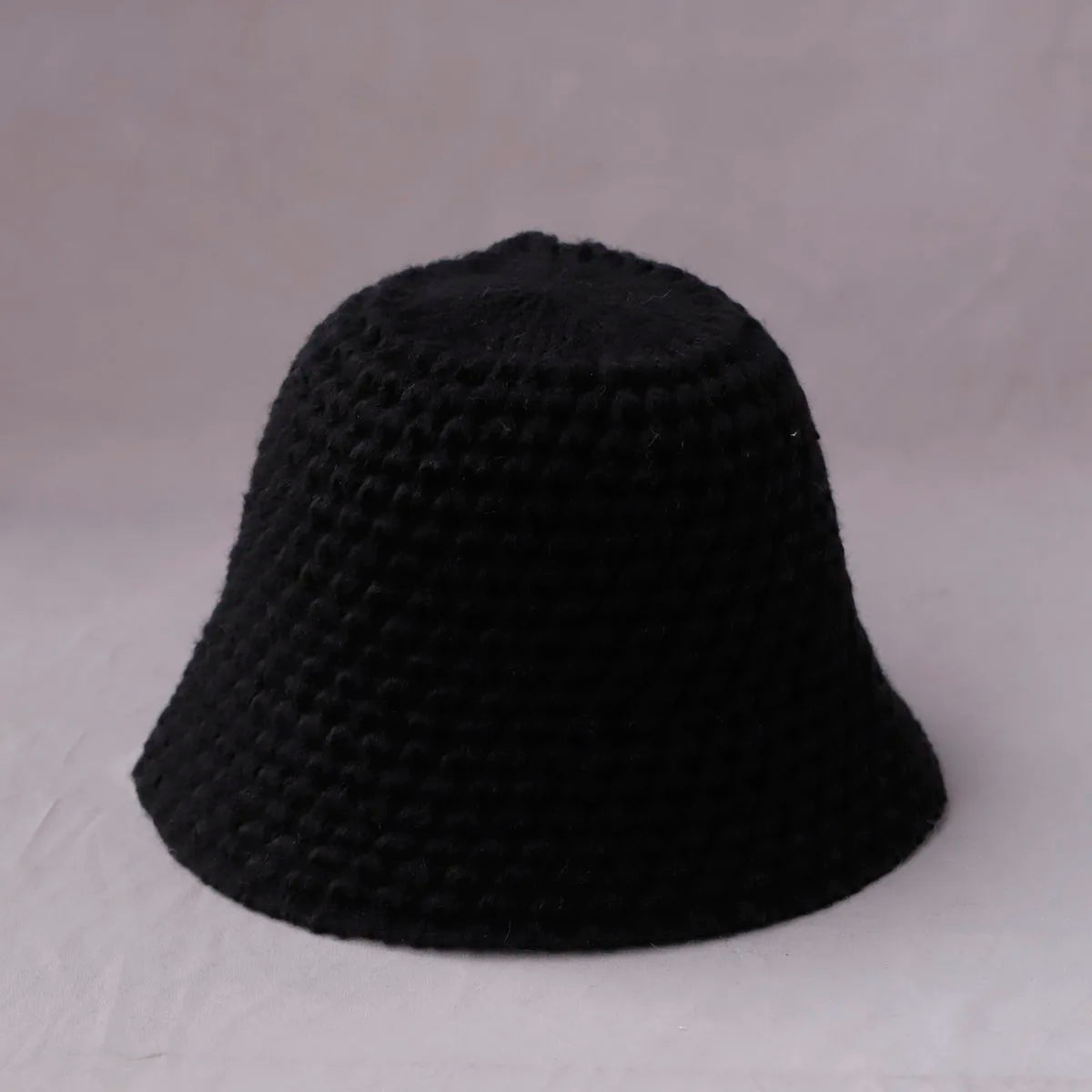 Color Block Knitted Foldable Bucket Hat