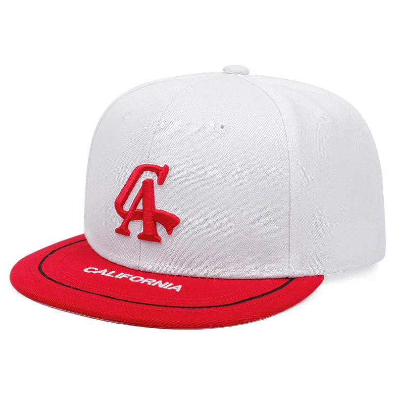 CA Embroidered Street Flat Brim Cap