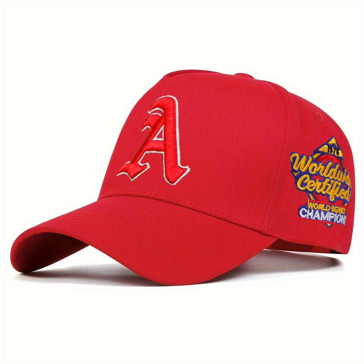 Unisex Gothic Letter A Embroidered Baseball Cap