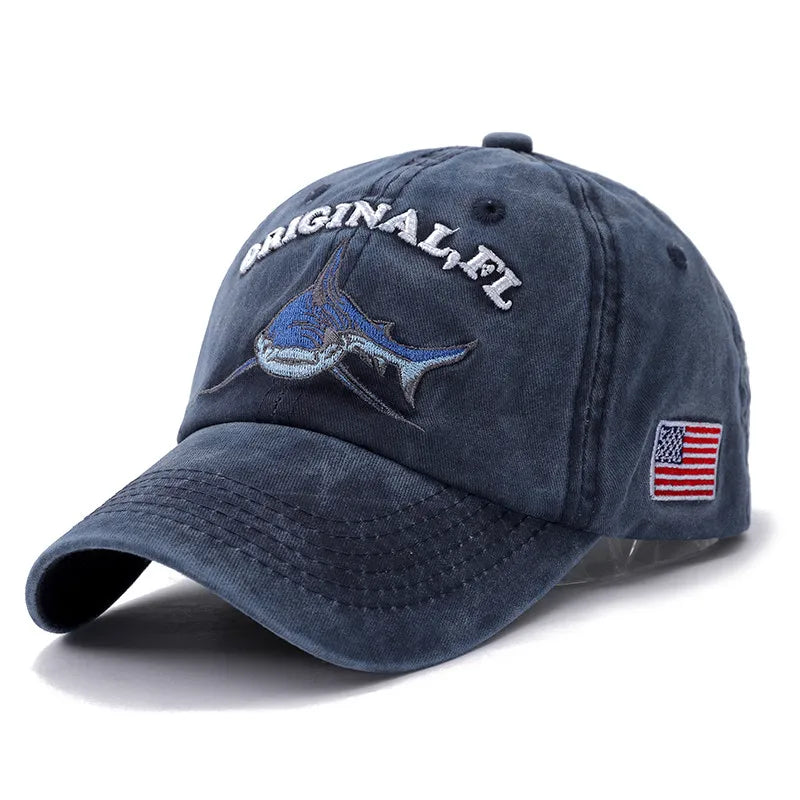 America Flag Washed Cotton Baseball Cap