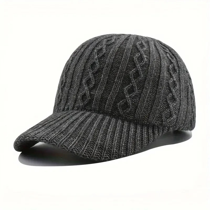 Trendy Knitted Autumn Winter Baseball Cap