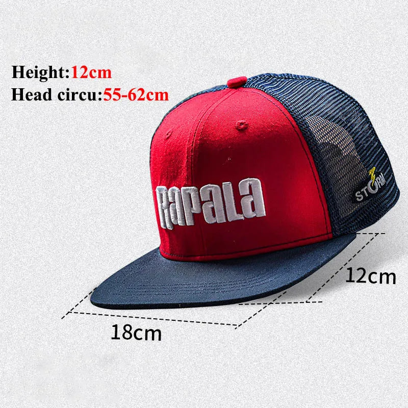 Vintage Mesh Embroidered Outdoor Fishing Cap