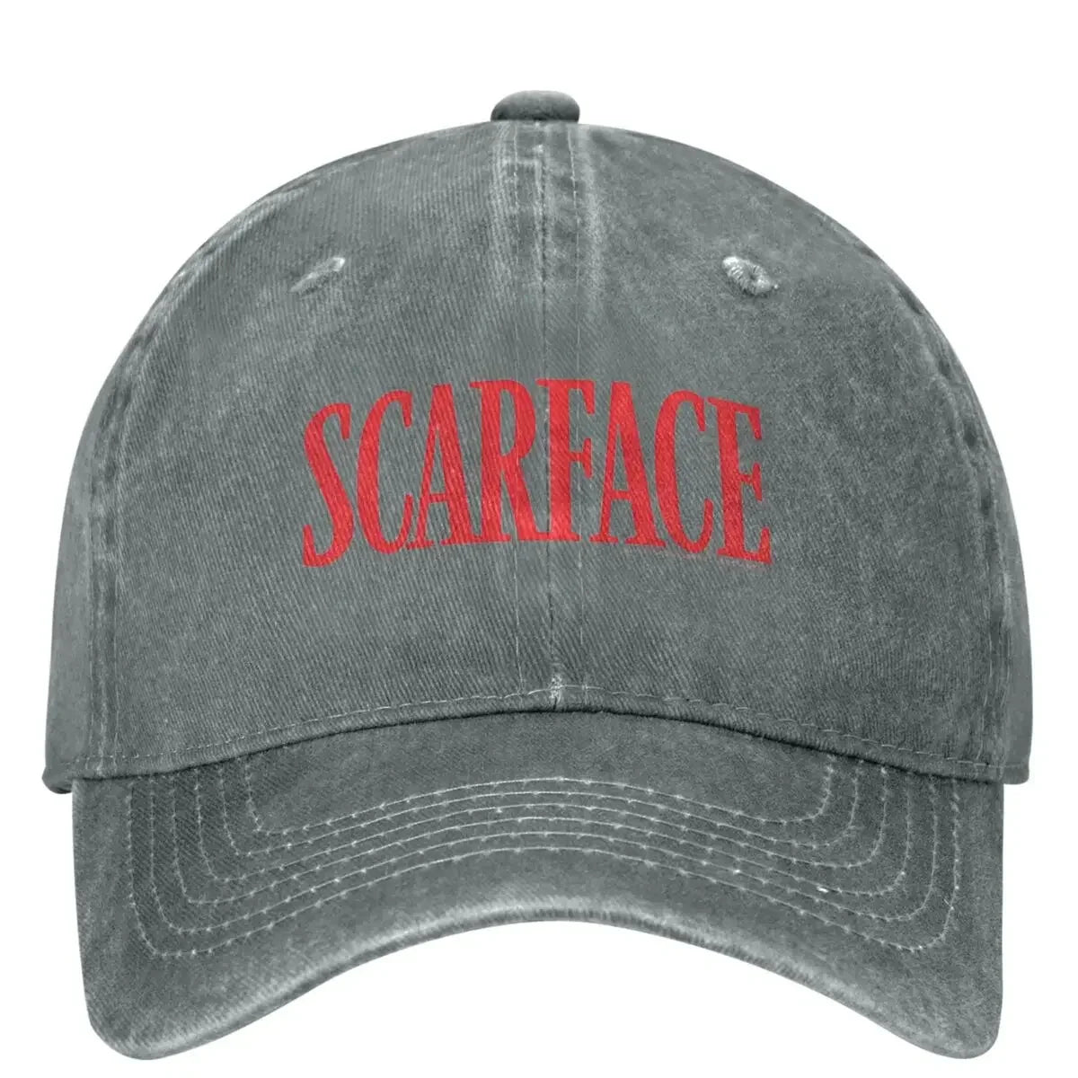 Scarface Red Vintage Distressed Baseball Cap