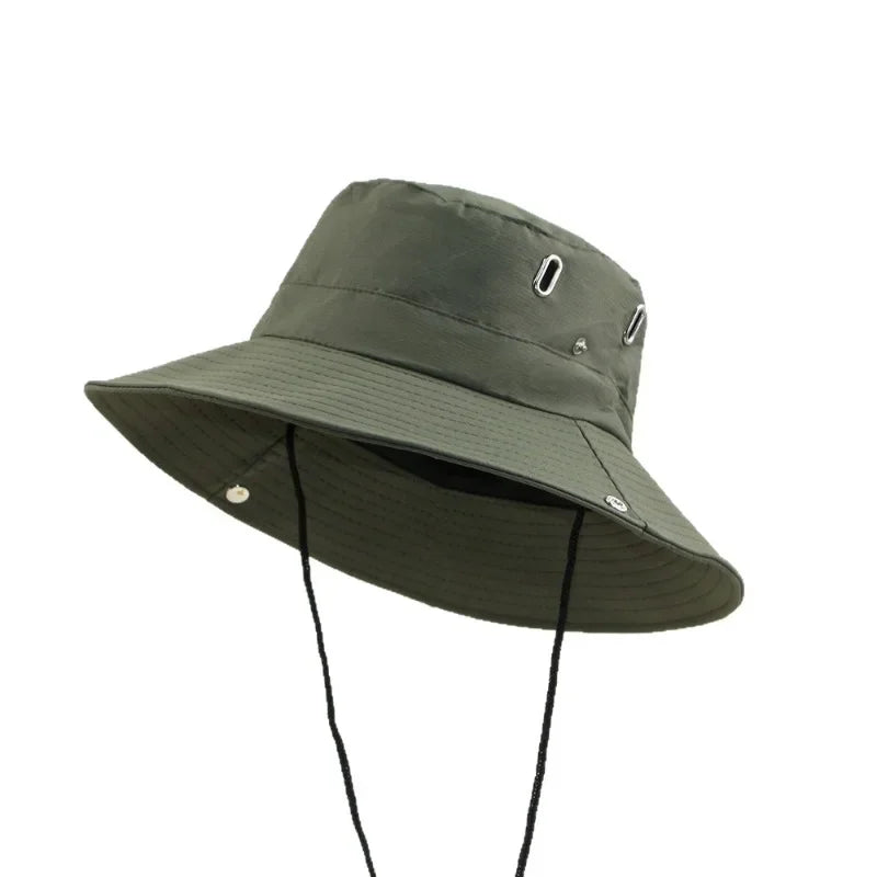 Outdoor Camping Drawstring Bucket Hat