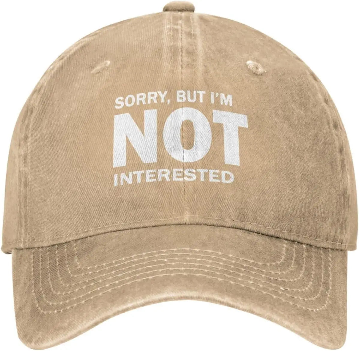 Sorry But Im Not Interested Vintage Baseball Cap