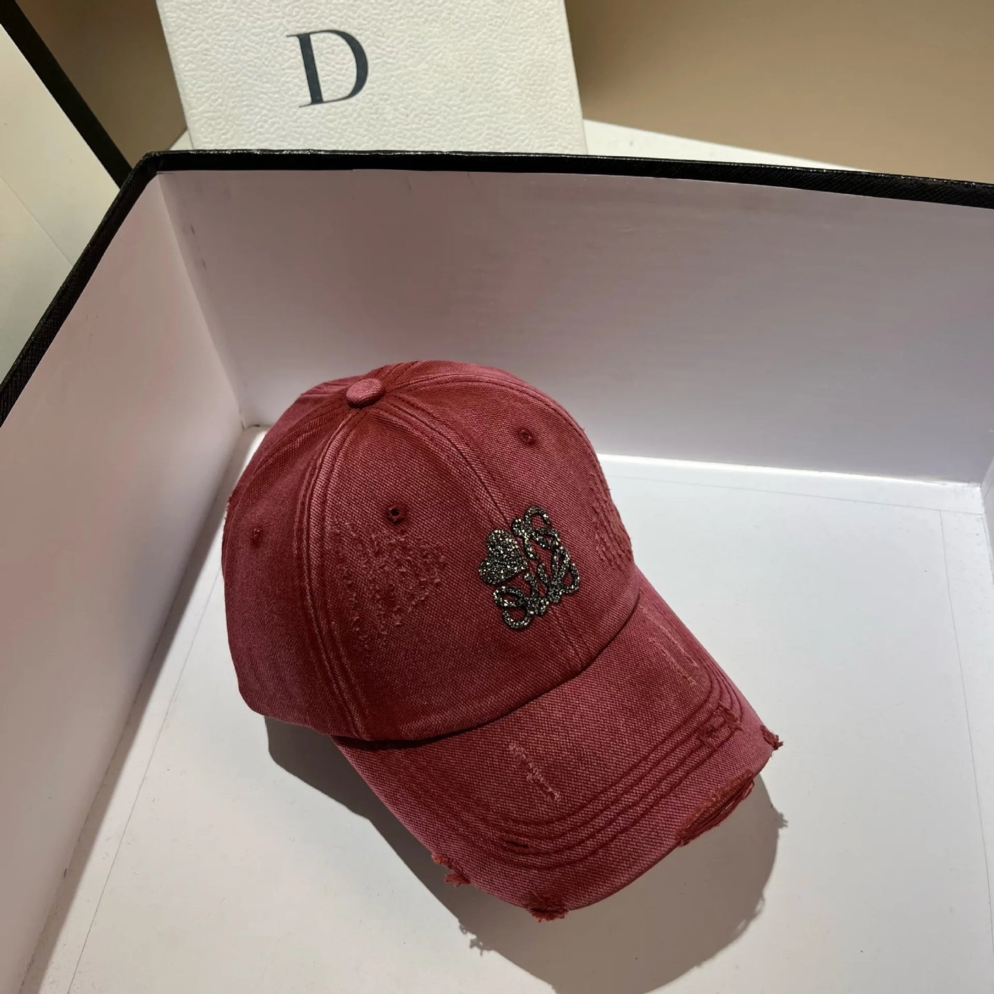 Korean Crystal 3D Letter Baseball Cap