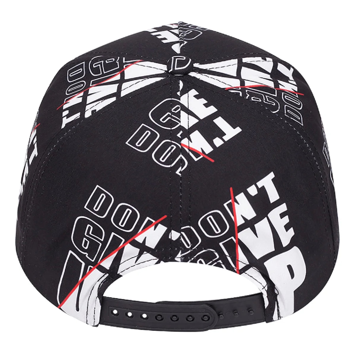 Unisex Dont Give Up Letter Flat Brim Cap