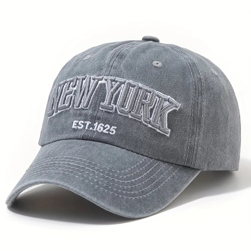 Embroidered Letter Retro Baseball Cap