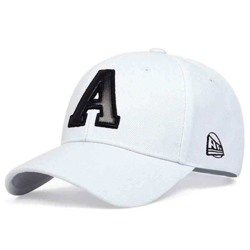 Unisex Letter Leather Label Embroidery Baseball Caps
