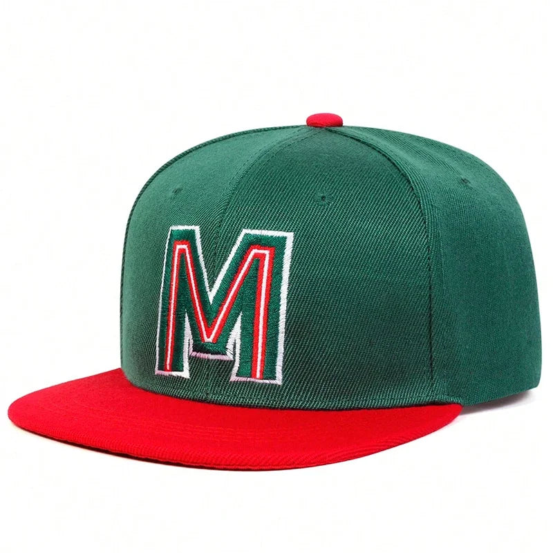 Unisex M Letter Embroidery Hip-hop Hats