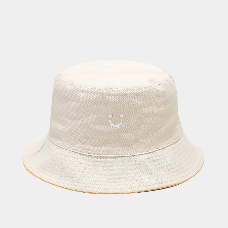 Unisex Double-Sided Smile Face Fisherman Hat