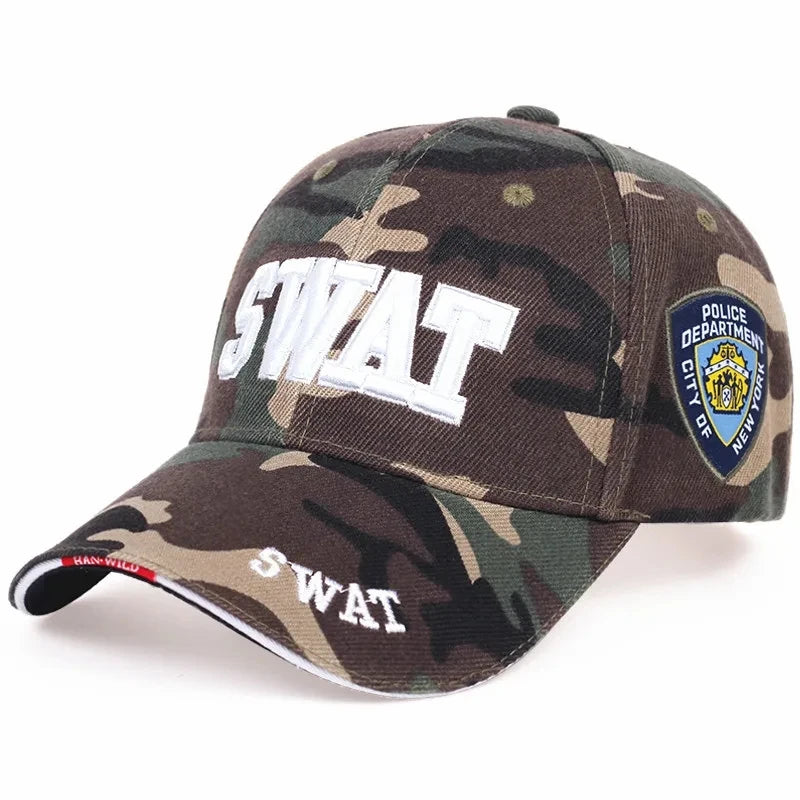 Unisex “SWAT” Embroidered Streetwear Snapback Cap