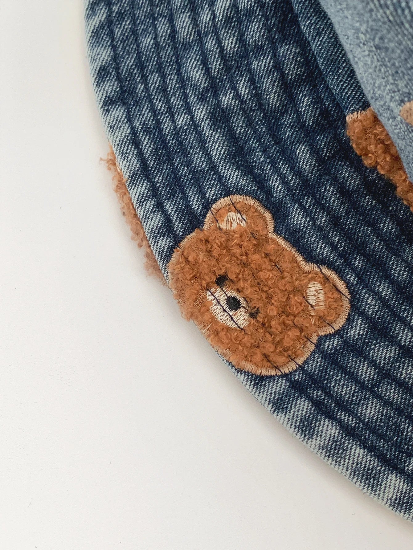 Washed Ripped Denim Fisherman Hat
