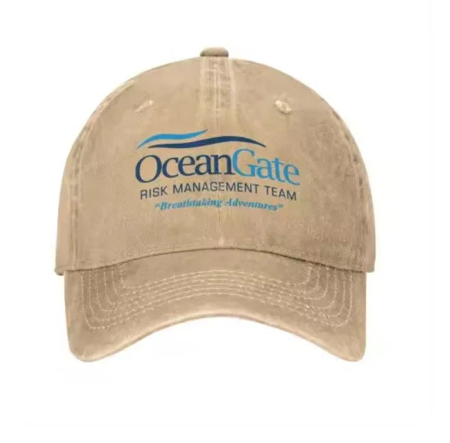 Washed Vintage Letter Print Baseball Cap