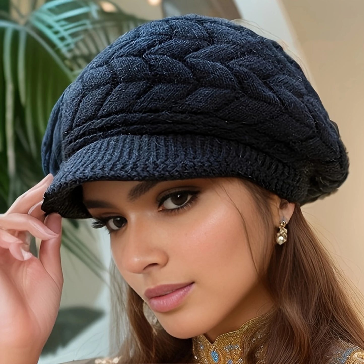 Retro Winter Knitted Sports Baseball Cap