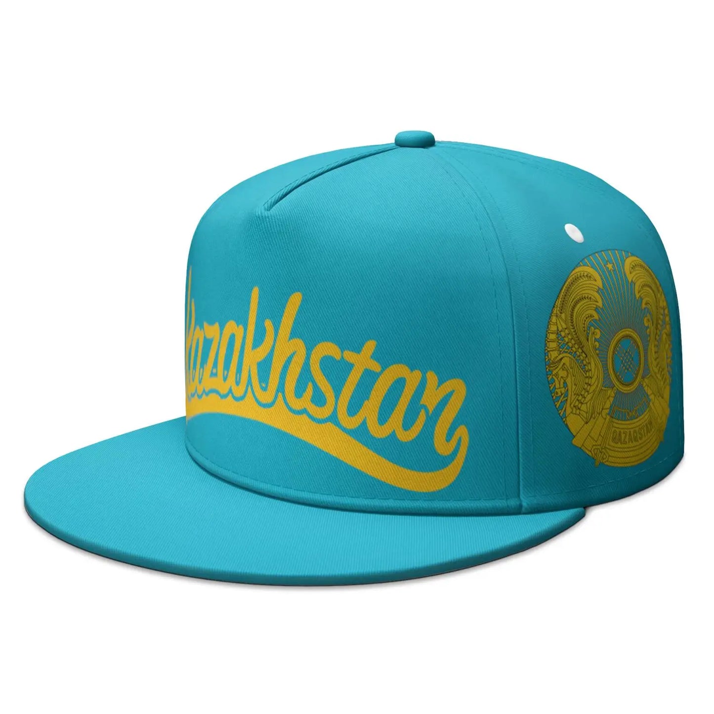 Kazakhstan Flag Custom Name Snapback Cap