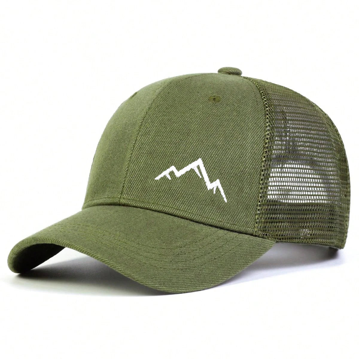 Unisex Mountain Range Embroidery Baseball Net Caps
