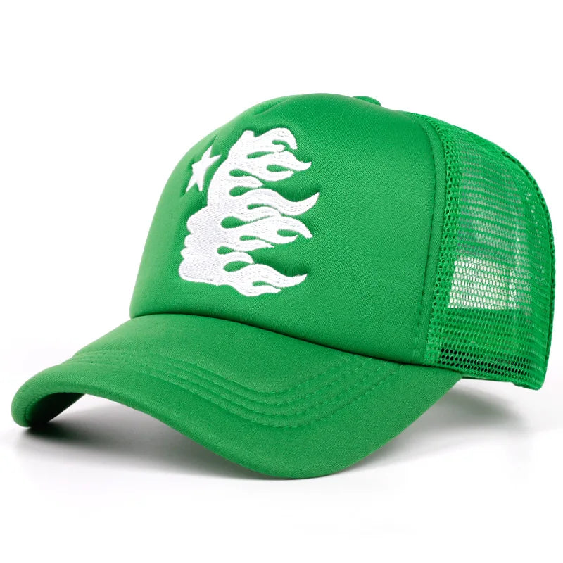 Letter Embroidery Mesh Baseball Cap